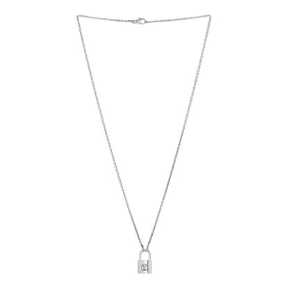 Louis Vuitton Sterling Silver Lockit Necklace 3 of 5