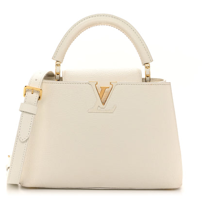 Louis Vuitton Taurillon Capucines BB Blanc Casse 1 of 10