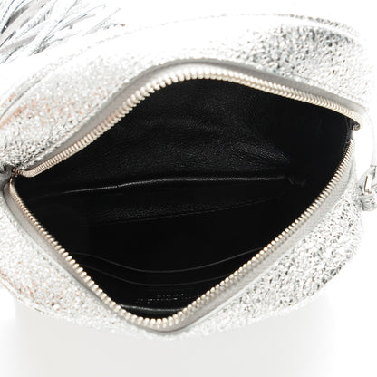 Saint Laurent Metallic Calfskin Monogram Blogger Bag Argento Nero 5 of 6