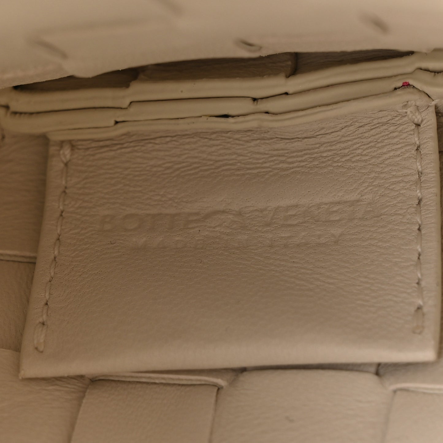 Nappa Intrecciato Mini Sardine Bag Chalk