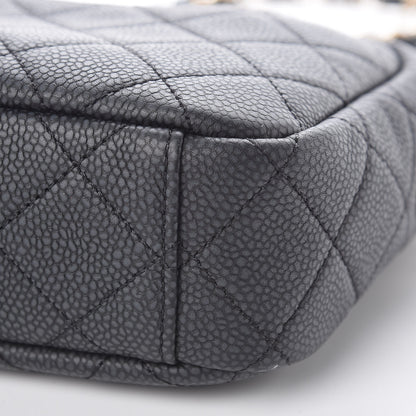 Chanel Iridescent Caviar Quilted Small Coco Tassel Camera Case Black 9 of 9