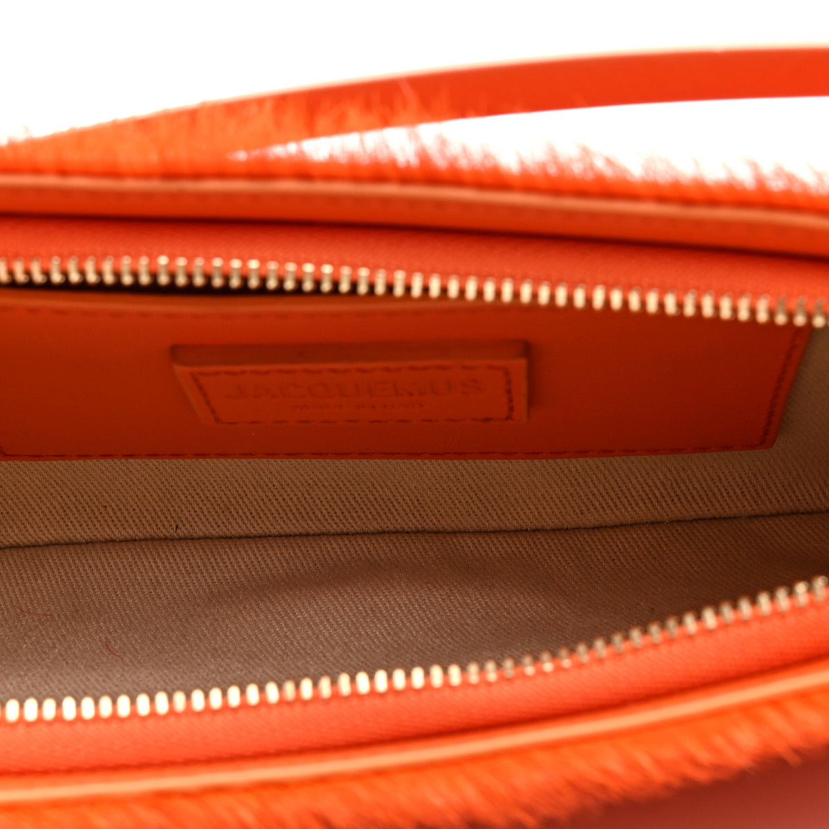 Calf Hair Le Bisou Perle Orange