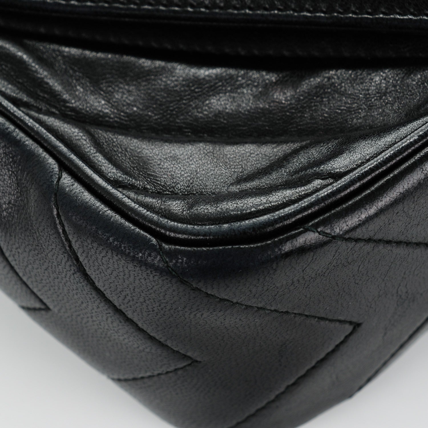 Chanel Lambskin Chevron Camera Bag Black 8 of 8