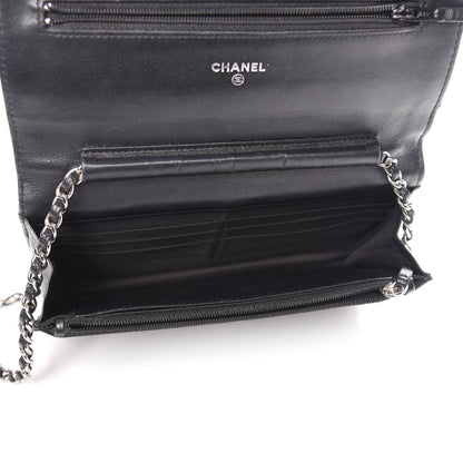 Chanel Caviar Timeless CC Wallet On Chain WOC Black 5 of 8
