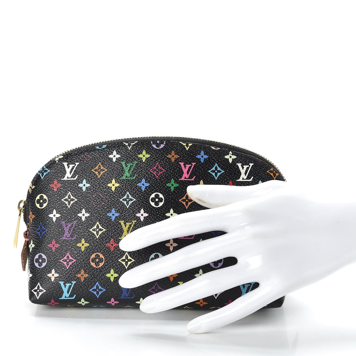 Monogram Multicolor Cosmetic Pouch Black Grenade