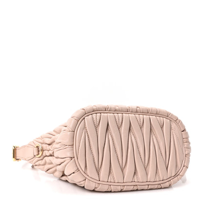 Miu Miu Nappa Matelasse Pouch Cipria 4 of 9