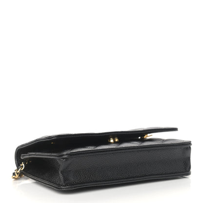 Chanel Caviar Quilted Wallet On Chain WOC Black 4 of 10