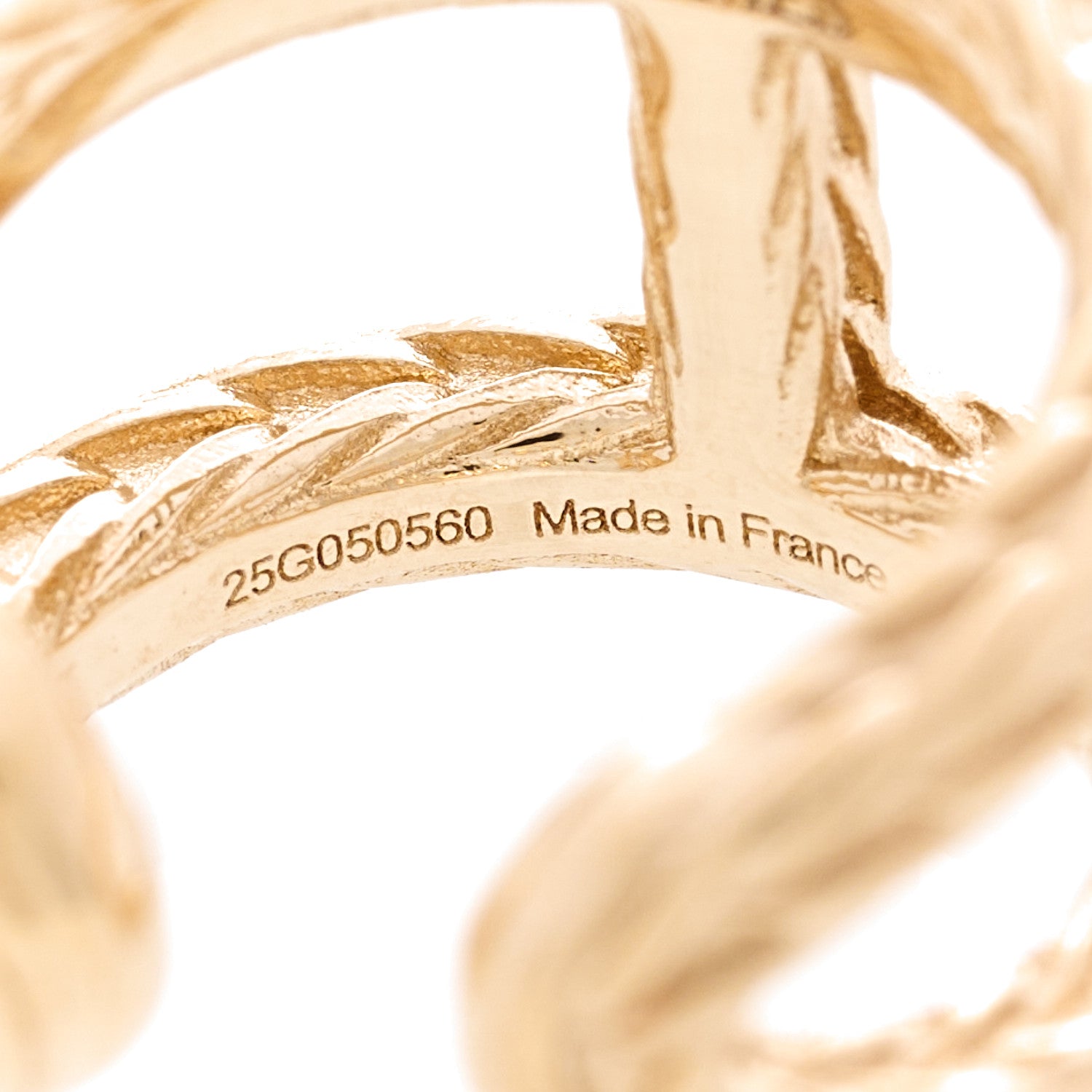 Hermes 18K Yellow Gold Chaine d'ancre Danae Single Ear Cuff Earring 5 of 6