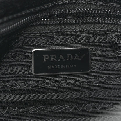 Prada Re-Nylon Vela Saffiano Pocket Double Zip Shoulder Bag Black 6 of 10