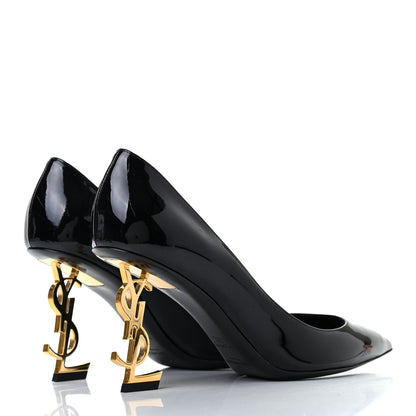 Saint Laurent Patent Opyum 85 Pumps 38.5 Black 4 of 8