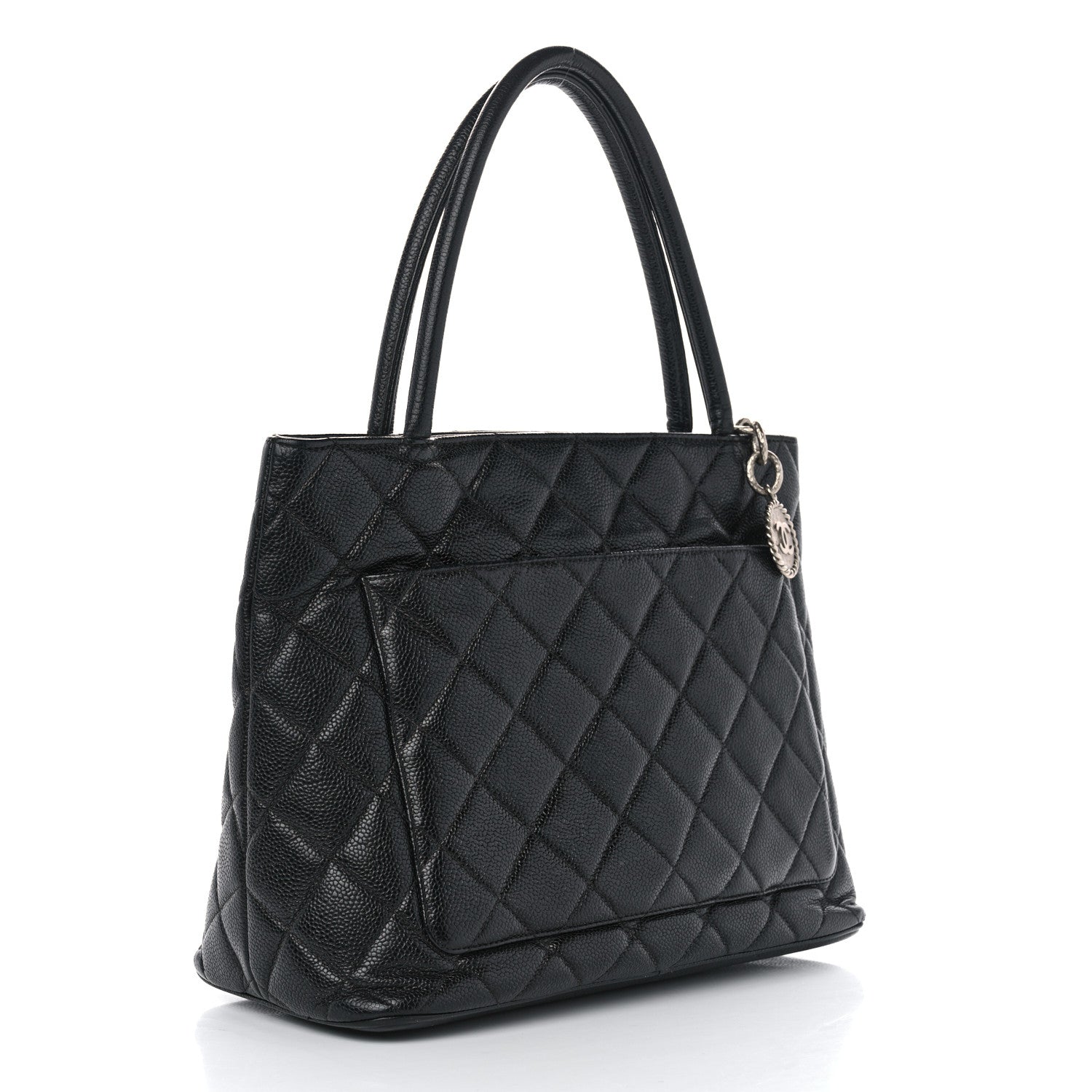 Chanel Caviar Quilted Medallion Tote Black 3 of 12