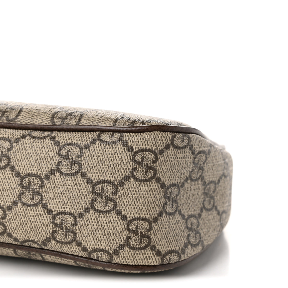 Gucci GG Supreme Monogram Textured Dollar Calfskin Small Ophidia Hobo Beige Ebony New Acero 10 of 10