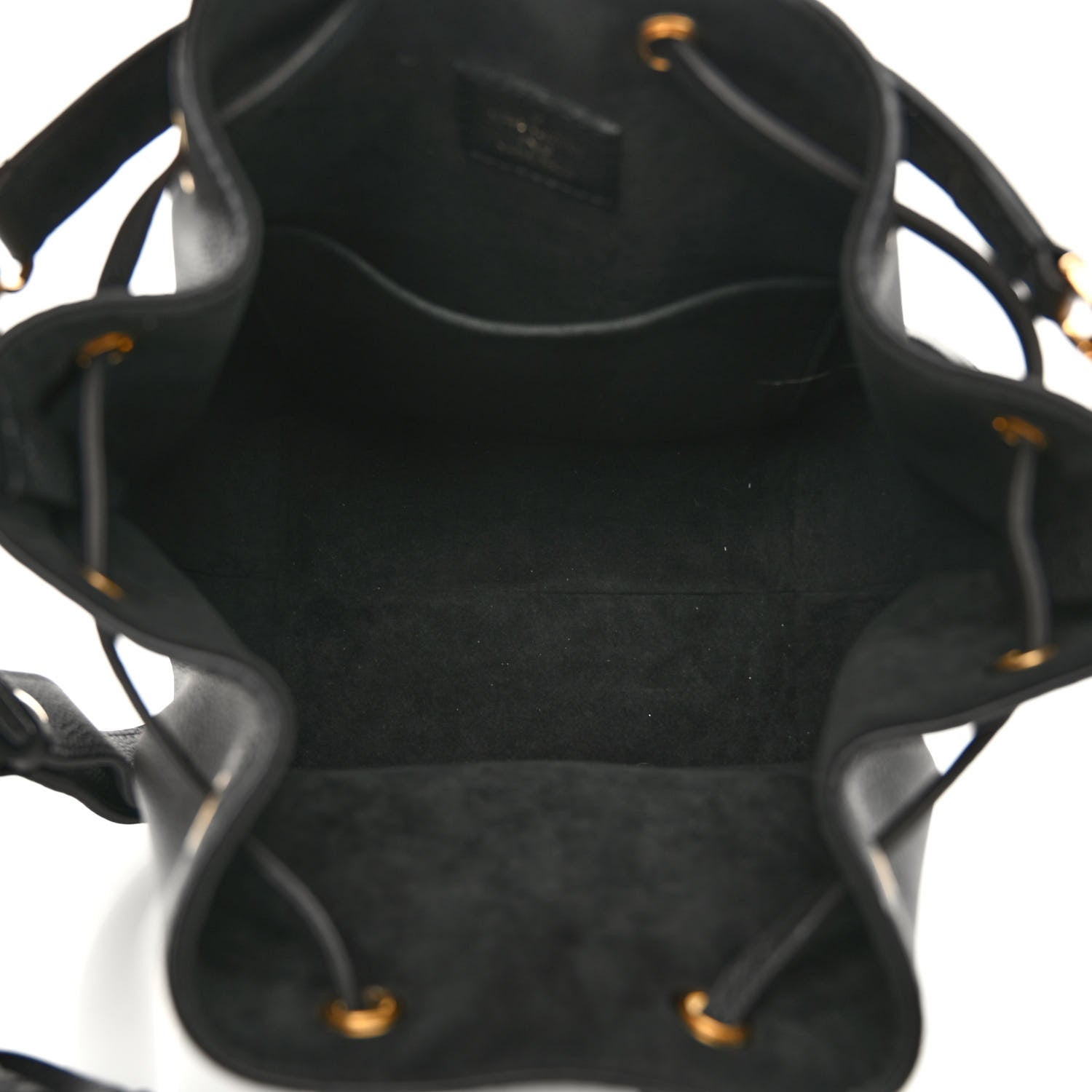 Louis Vuitton Calfskin Lockme Bucket MM Black 5 of 9