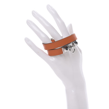 Hermes Swift Rivale Double Tour Bracelet T2 Orange 2 of 6