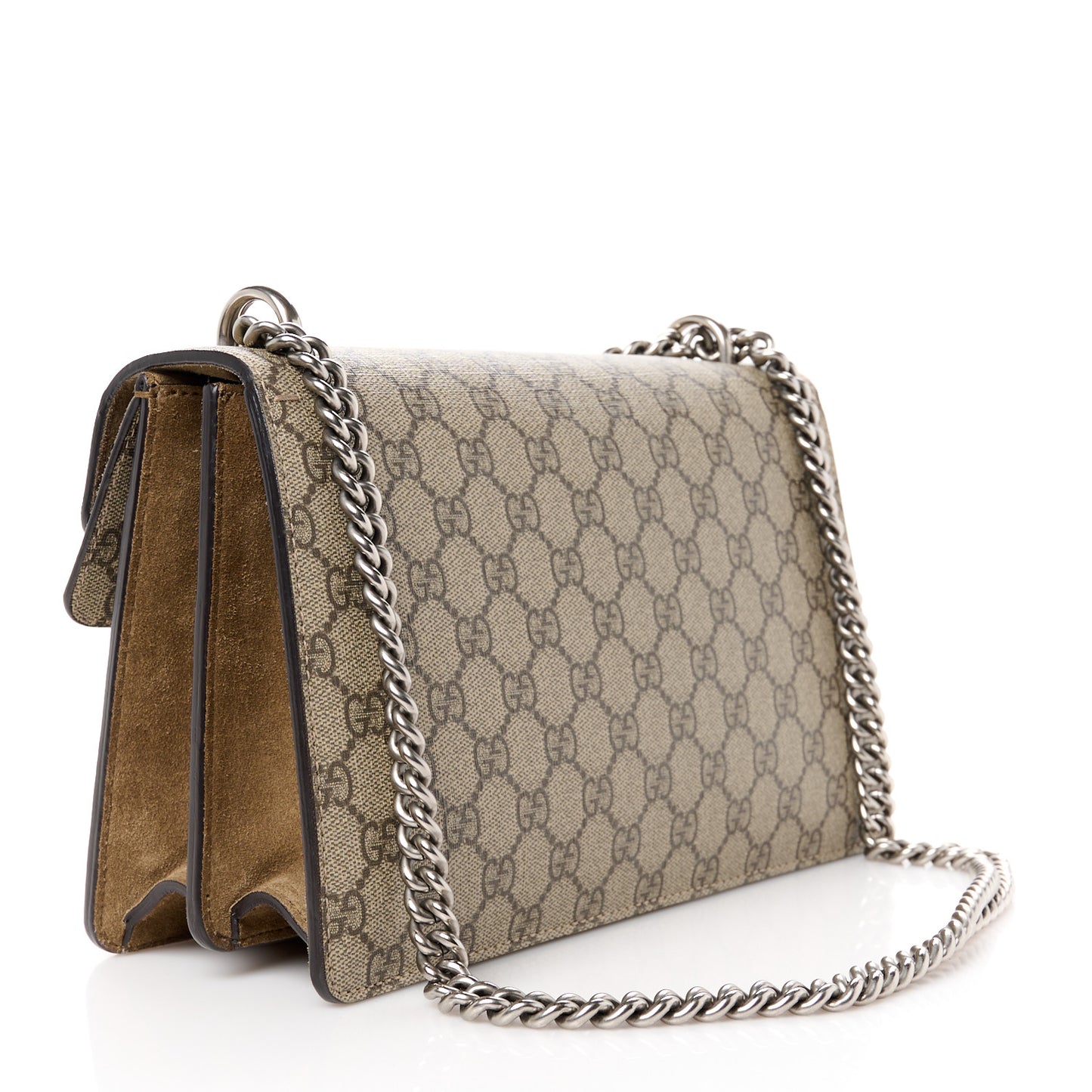 GG Supreme Monogram Small Dionysus Shoulder Bag Taupe