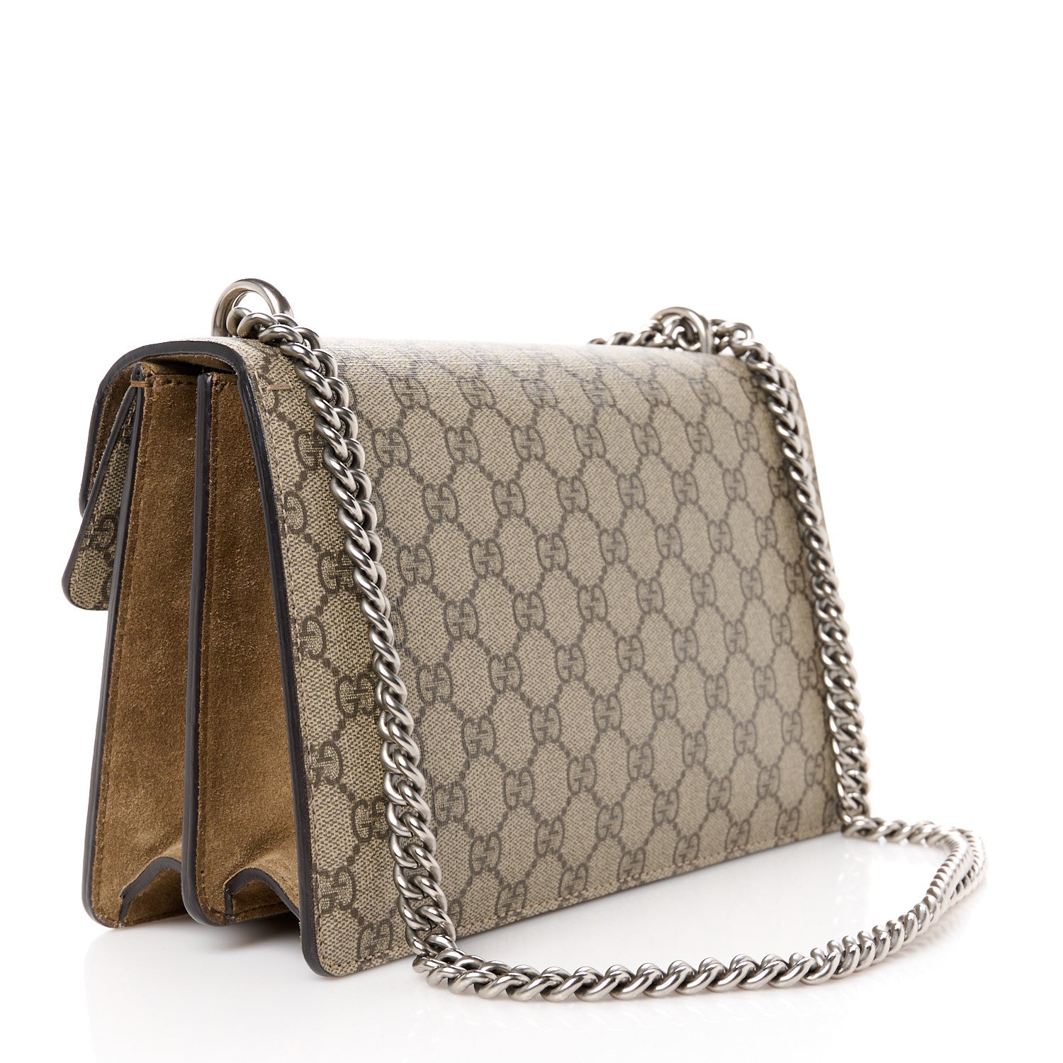 Gucci GG Supreme Monogram Small Dionysus Shoulder Bag Taupe 3 of 12