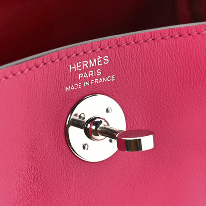 Hermes Swift Verso Mini Lindy 20 Rose Mexico Rouge Piment 6 of 11