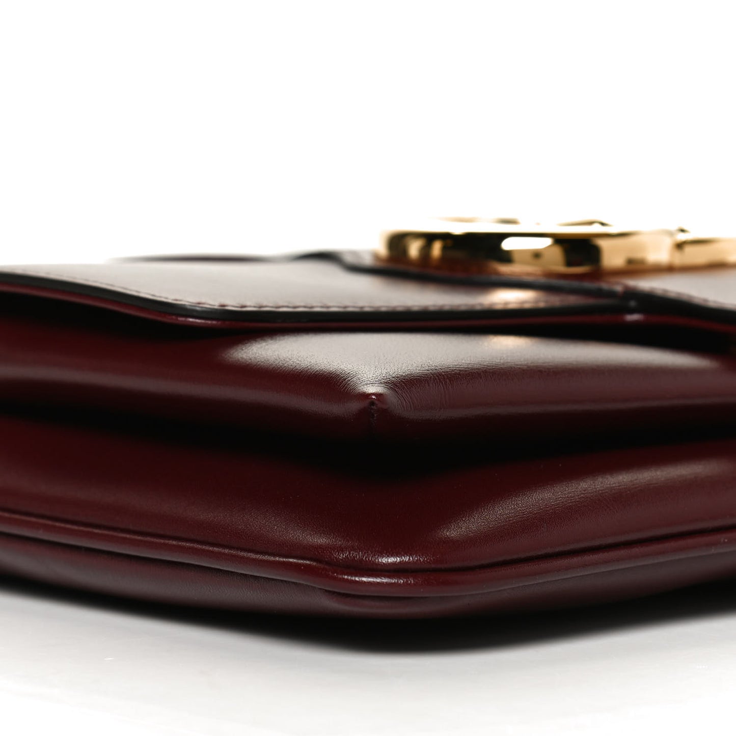 Vitello Palmellato Lux Small Arli Flap Shoulder Bag Vintage Bordeaux