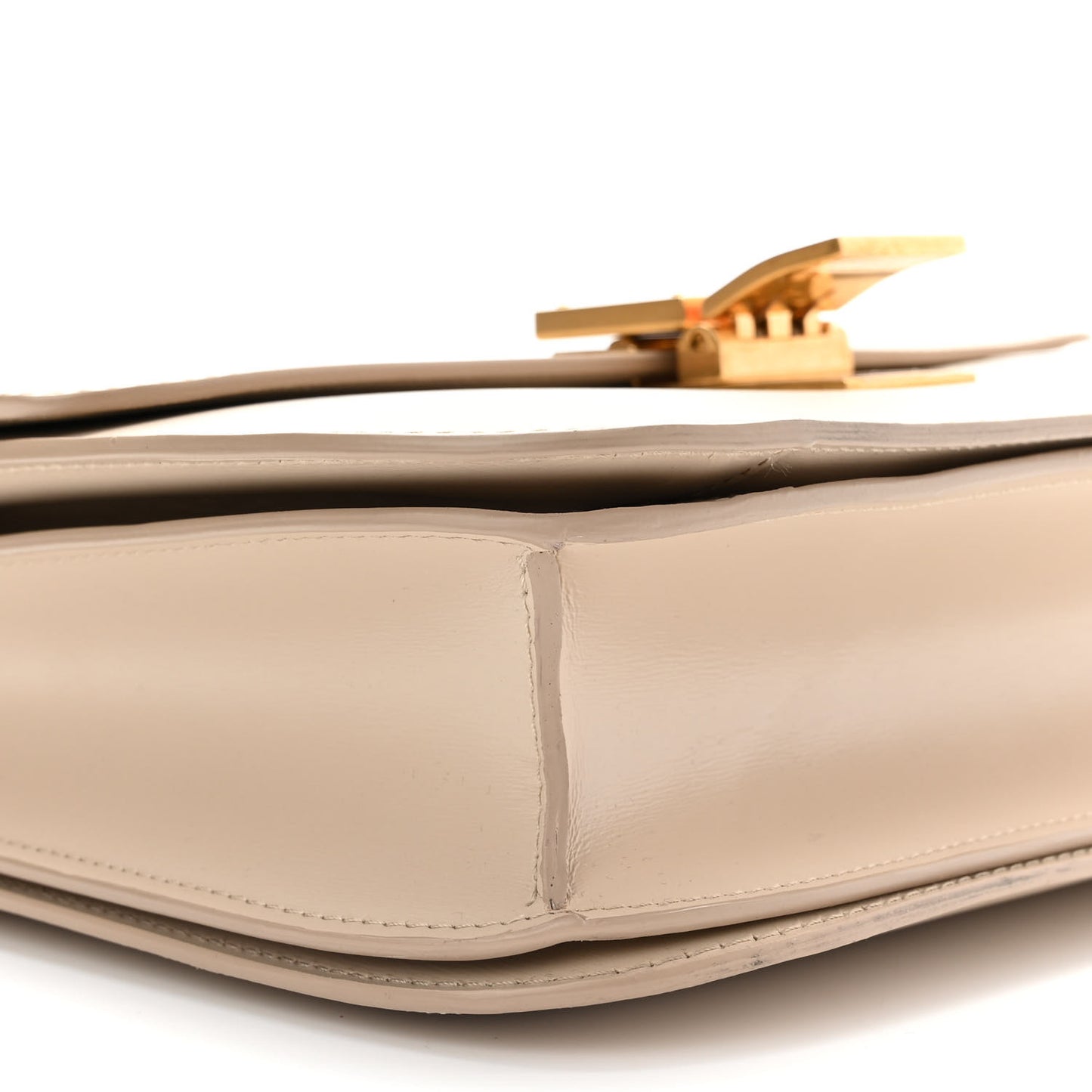 Box Calfskin Medium Classic Box Bag Linen