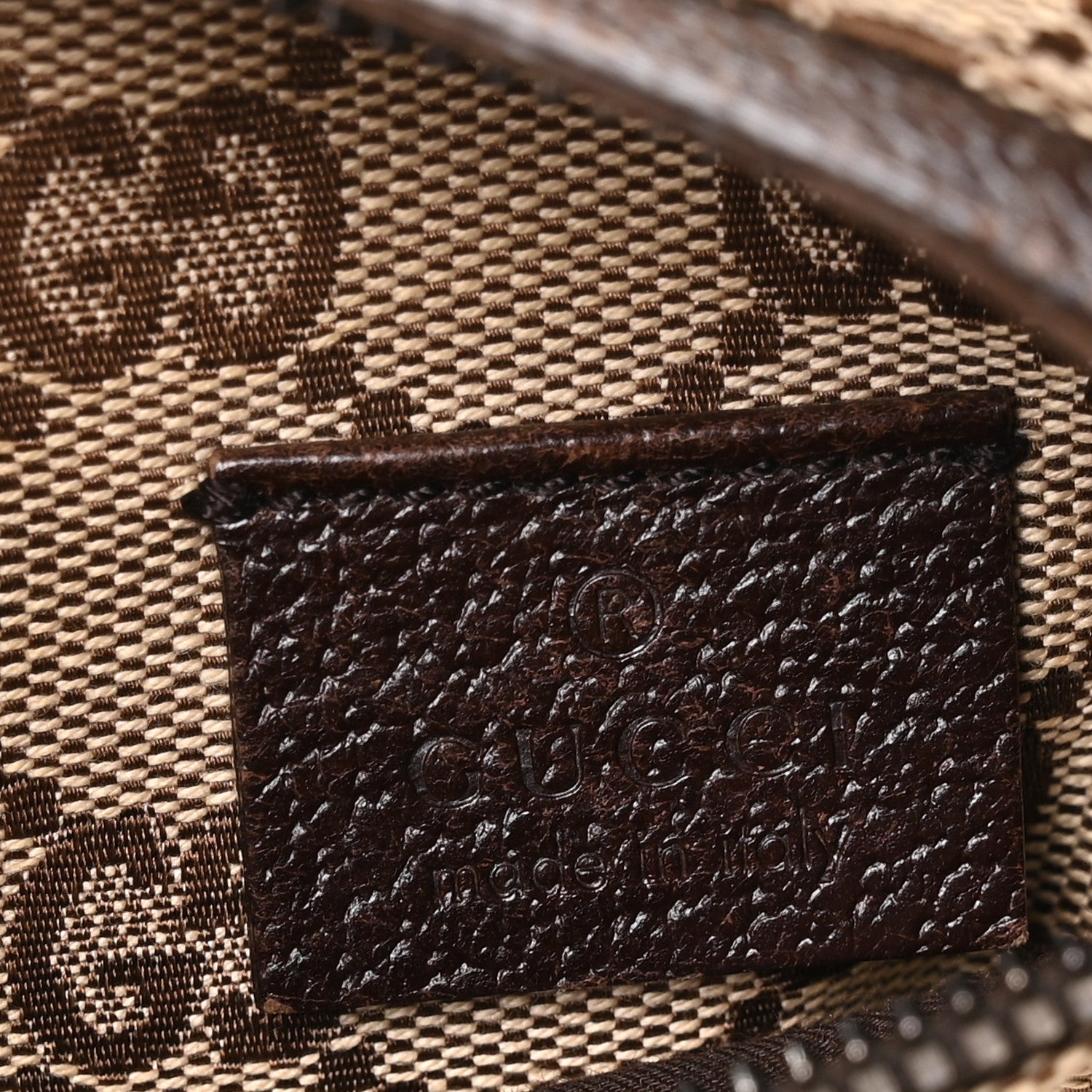 Gucci GG Monogram Double Pocket Belt Bag Dark Brown 5 of 9