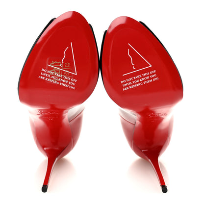 Christian Louboutin Patent Degrade New Very Prive 120 Pumps 37 Black Red 5 of 8