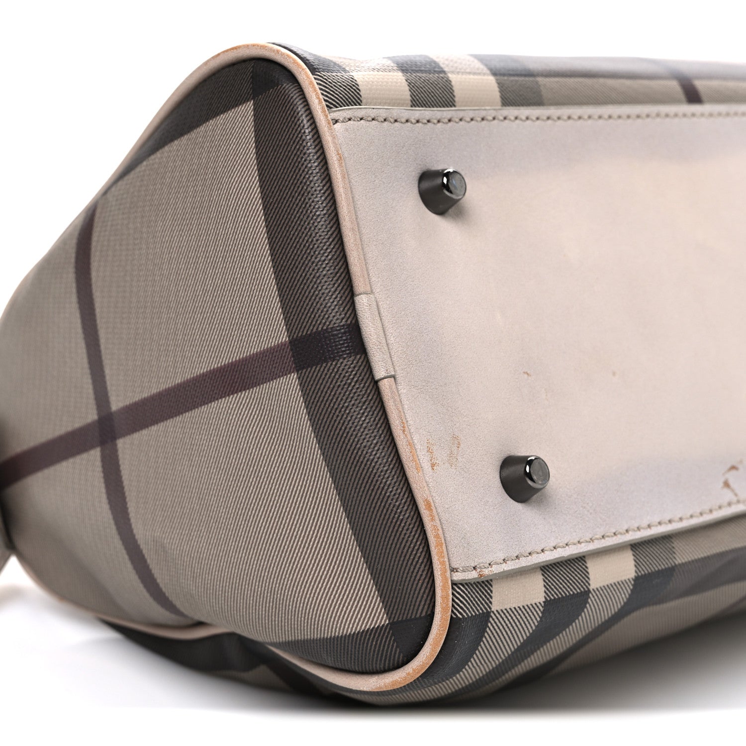 Burberry Smoked Check Small Chester Bowling Bag Trench 10 of 14