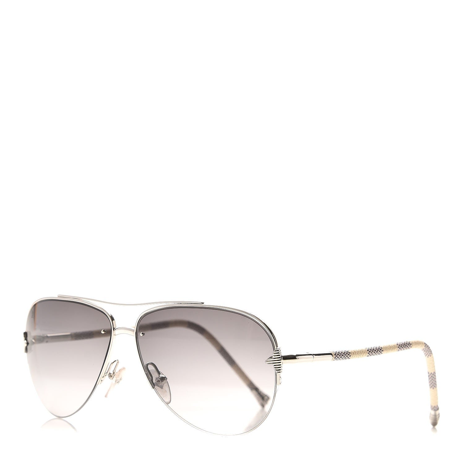 Louis Vuitton Damier Azur Petite Viola Pilote Aviator Sunglasses Z0570U 1 of 8