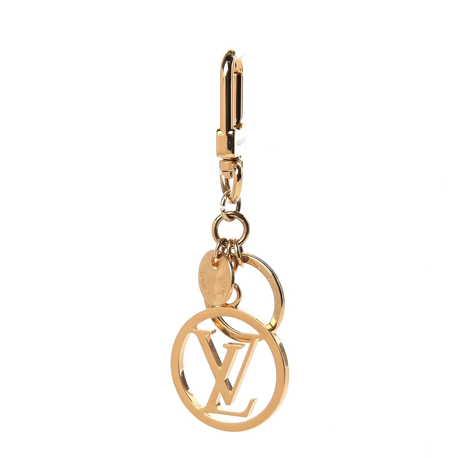 Louis Vuitton LV Circle Bag Charm Key Holder Gold 1 of 3