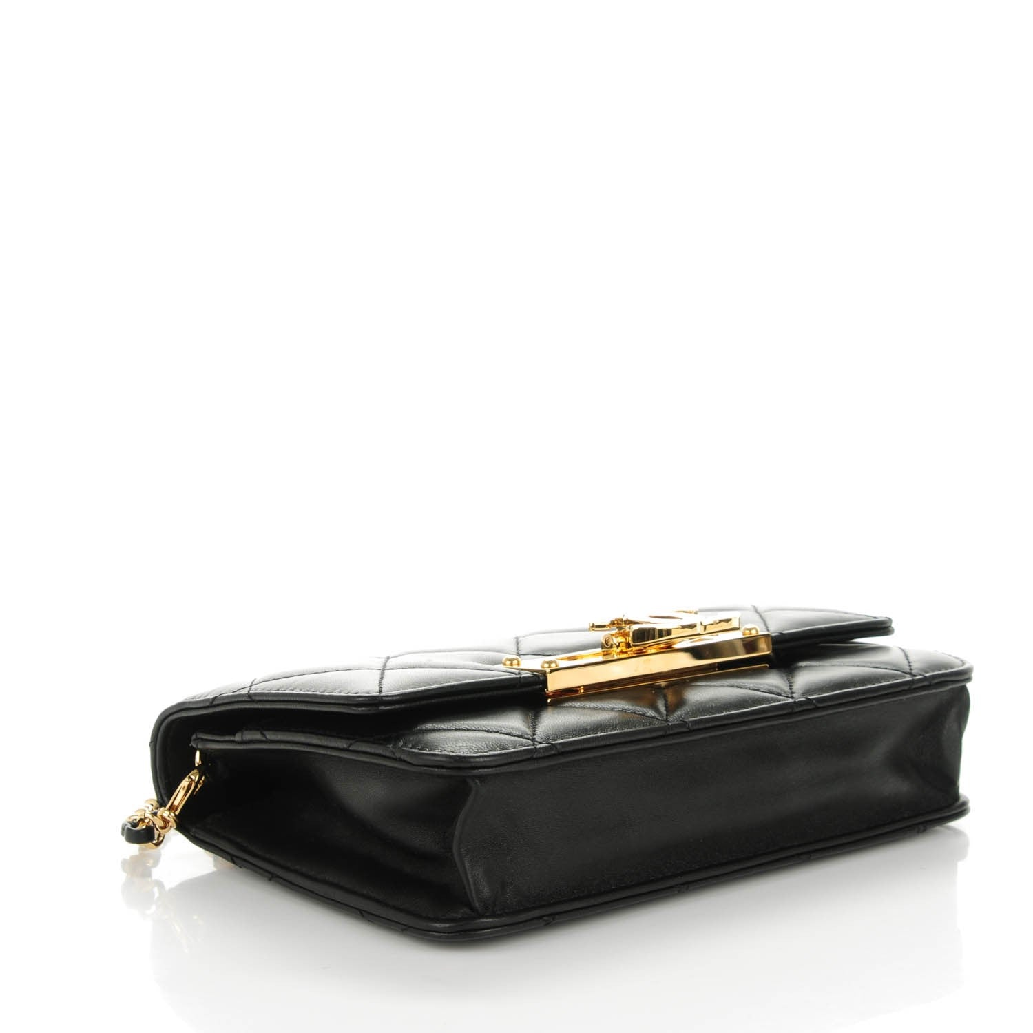 Chanel Lambskin Quilted Golden Class Wallet on Chain WOC Black 4 of 7
