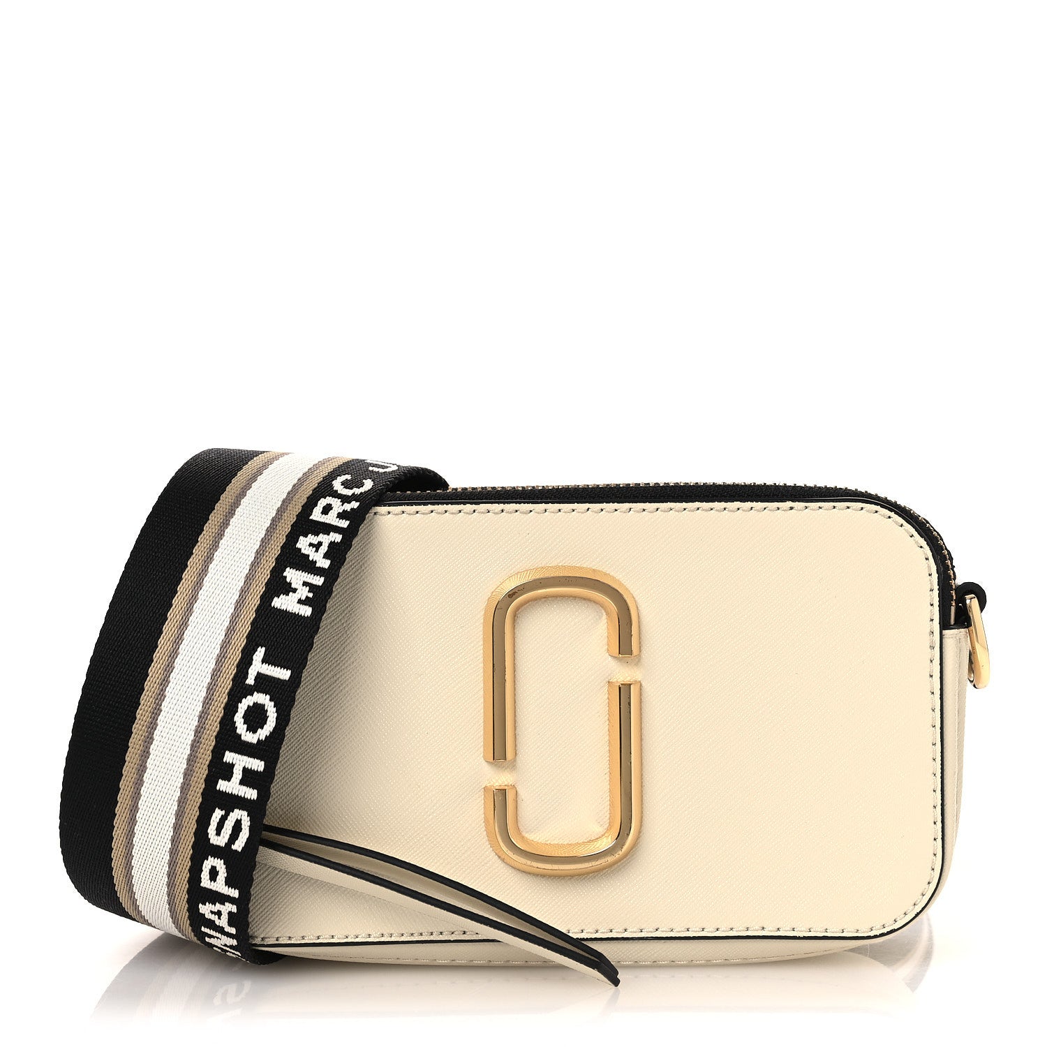 Marc Jacobs Saffiano Small Snapshot Camera Bag Cloud White Multicolor 1 of 12
