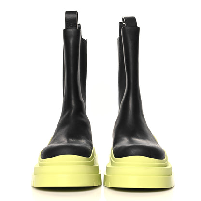 Bottega Veneta Calfskin The Tire Chelsea Boots 40.5 Black Seagrass 3 of 8