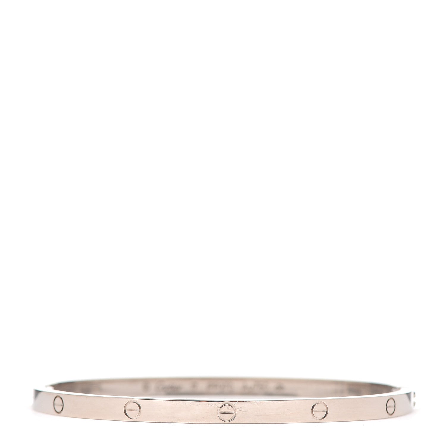 Cartier 18K White Gold Small LOVE Bracelet 17 1 of 4