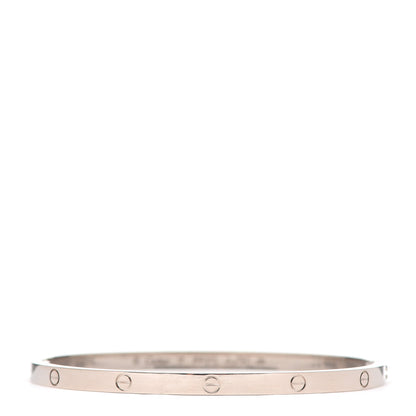 Cartier 18K White Gold Small LOVE Bracelet 17 1 of 4