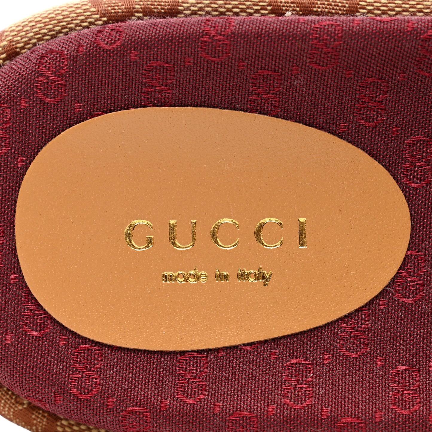 Canvas GG Monogram Angelina Platform Slide Sandals 37.5 Beige Ruggine