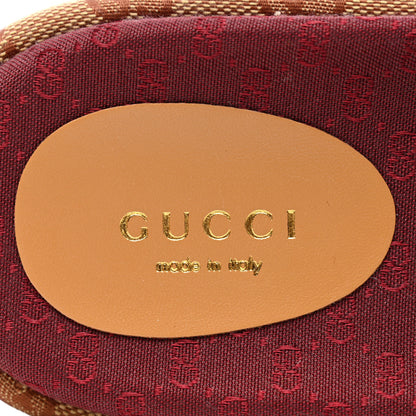 Gucci Canvas GG Monogram Angelina Platform Slide Sandals 37.5 Beige Ruggine 7 of 9