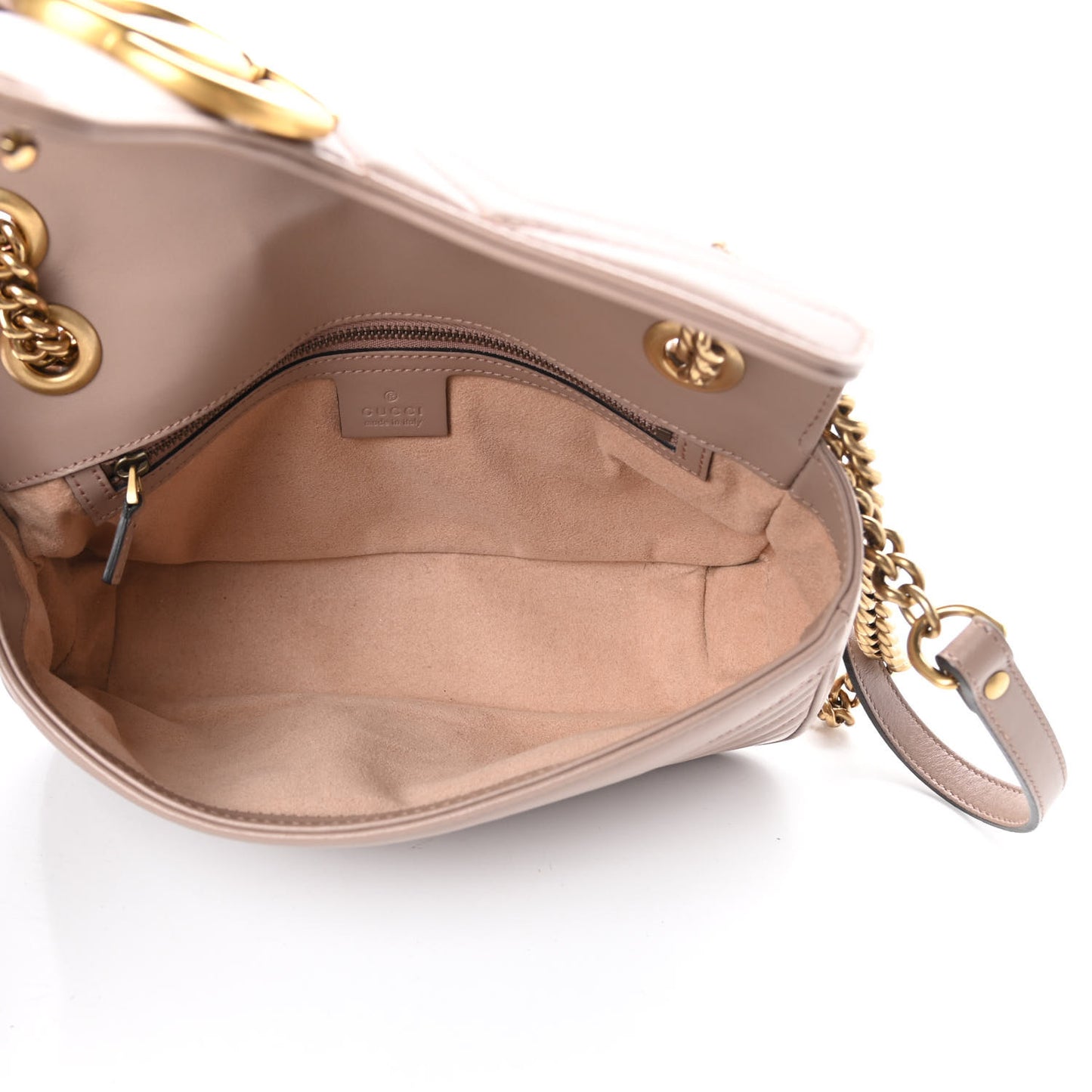 Calfskin Matelasse Small GG Marmont Shoulder Bag Porcelain Rose