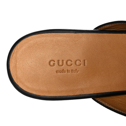 Gucci Calfskin Womens Princetown Slippers 40 Black 7 of 16