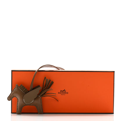 Hermes Milo Lambskin Grigri Rodeo Pegase Horse Bag Charm PM Etoupe 5 of 5