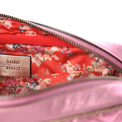 Gucci Laminated Nappa Trapuntata Small Zumi Shoulder Bag Rosa Lago Rame 9 of 10
