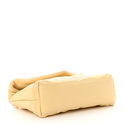 Saint Laurent Lambskin Quilted Toy Loulou Puffer Monogram Chain Satchel Jaune Pale 4 of 12