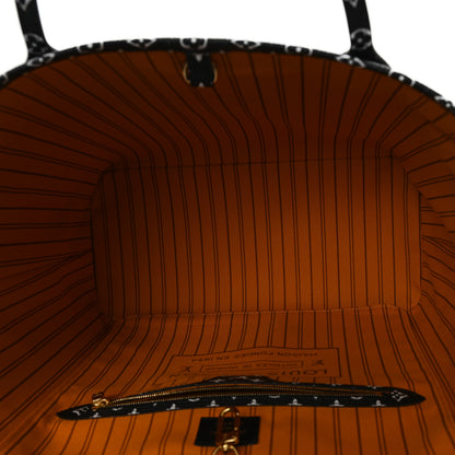 Louis Vuitton Monogram Giant Jungle Neverfull MM Black 6 of 11