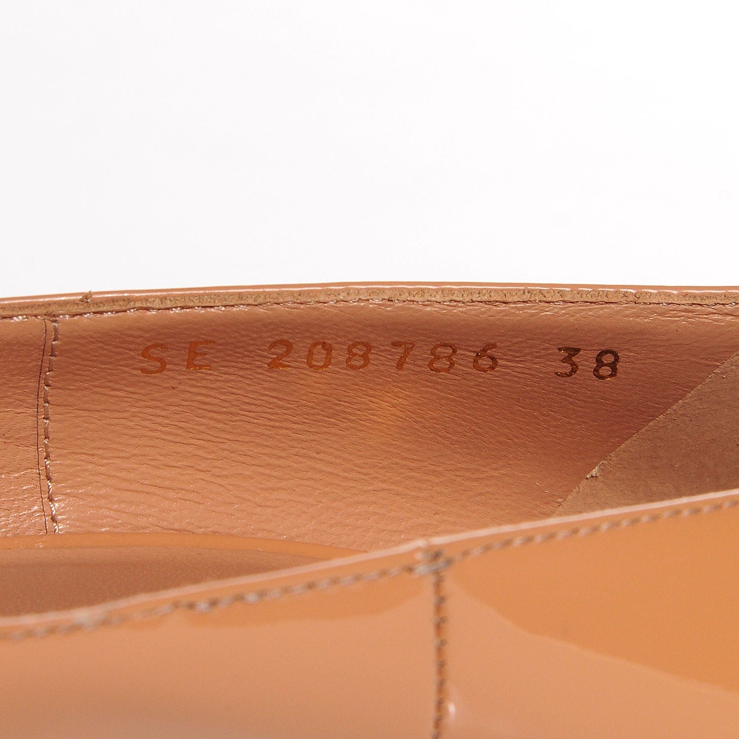 Saint Laurent Vitello Vernice 105 Tribtoo Pumps 38 Nude 8 of 8