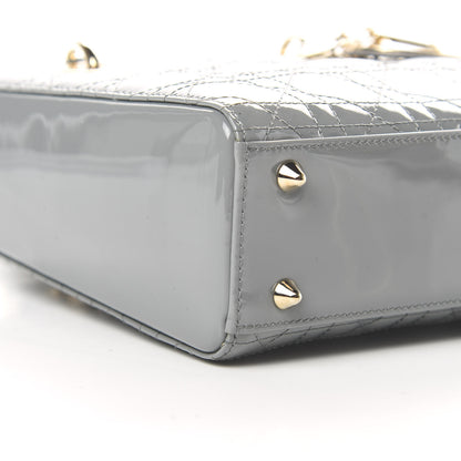 Christian Dior Patent Cannage Small Lady Dior Grey 10 of 10