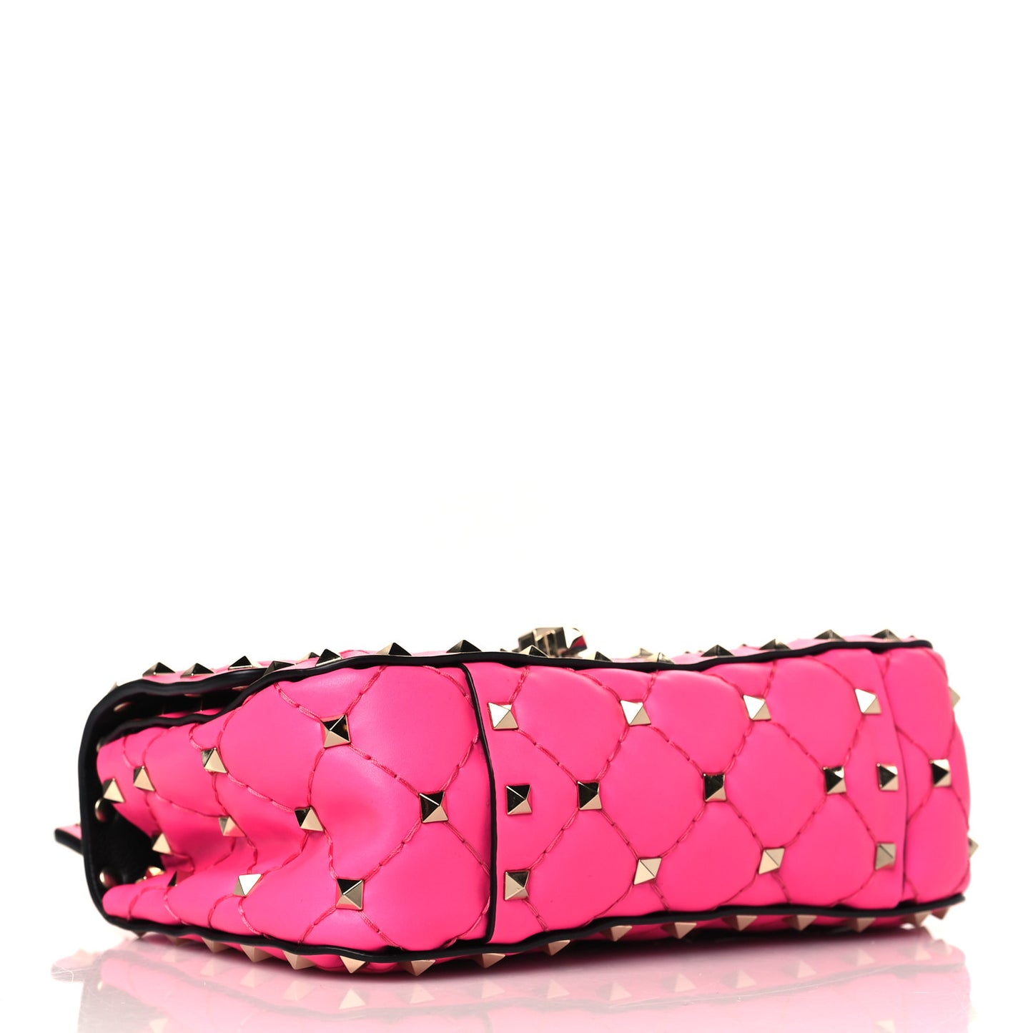 Calfskin Mini Rockstud Spike Shoulder Bag Azalea