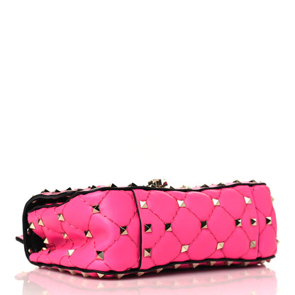 Valentino Garavani Calfskin Mini Rockstud Spike Shoulder Bag Azalea 3 of 8
