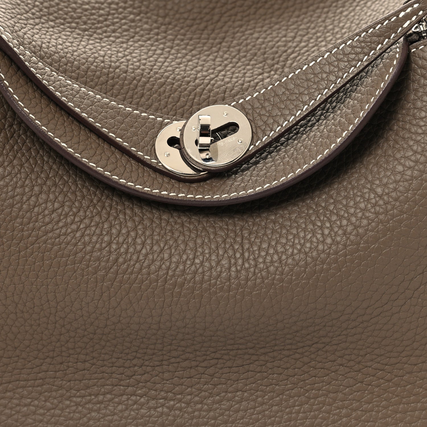 Hermes Taurillon Clemence Lindy 26 Etoupe 8 of 11