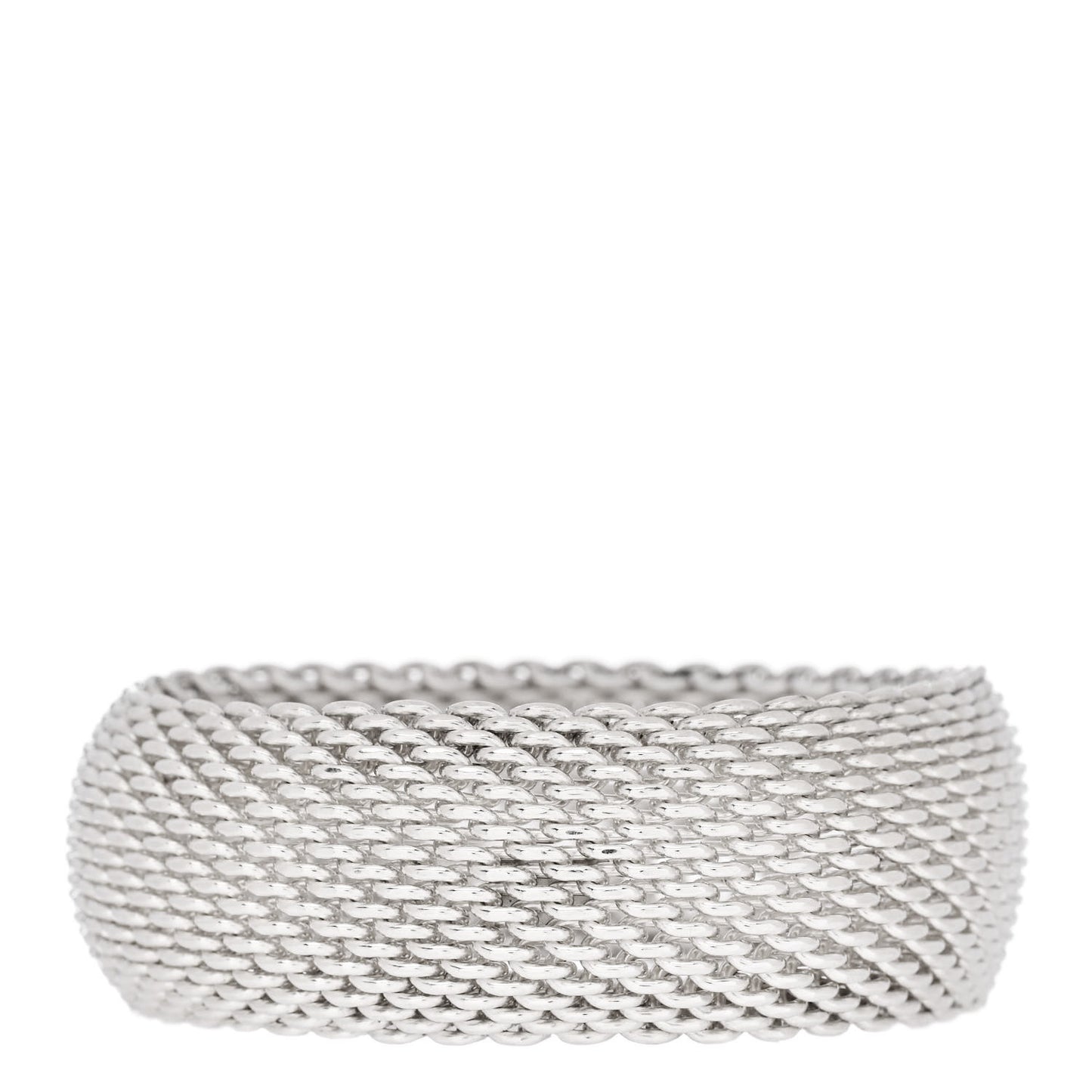 Sterling Silver Wide Somerset Mesh Bracelet