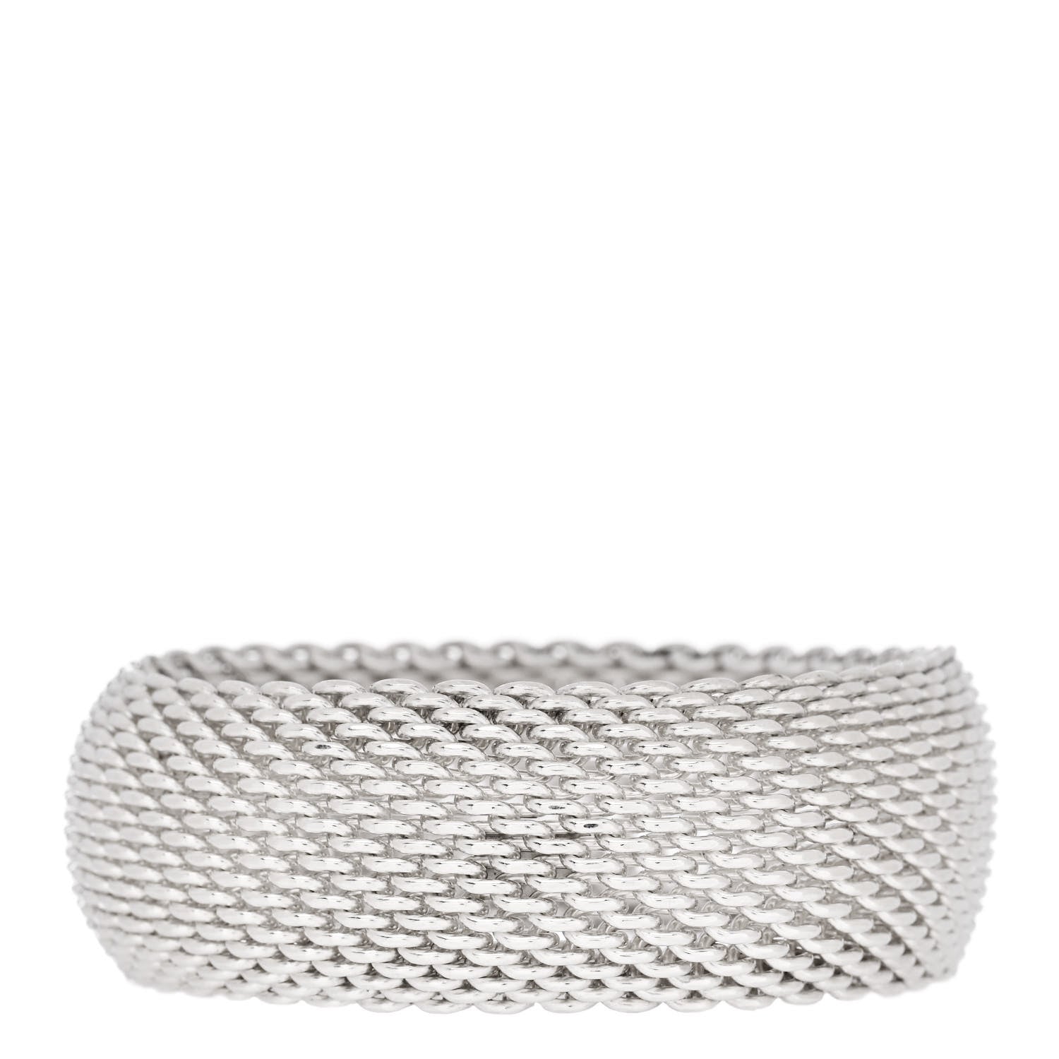 Tiffany Sterling Silver Wide Somerset Mesh Bracelet 3 of 4