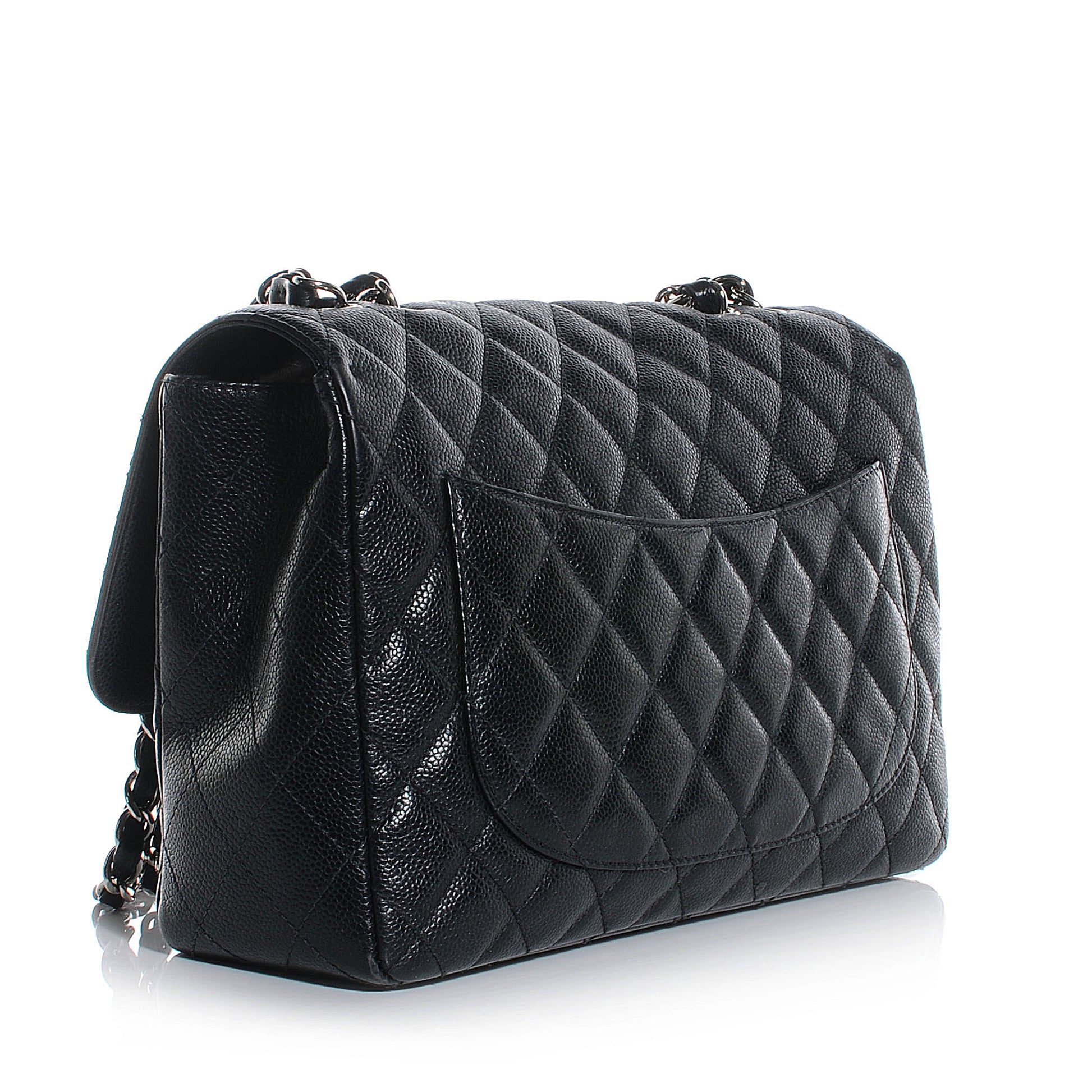 Chanel Caviar Jumbo Single Flap Black 3 of 7