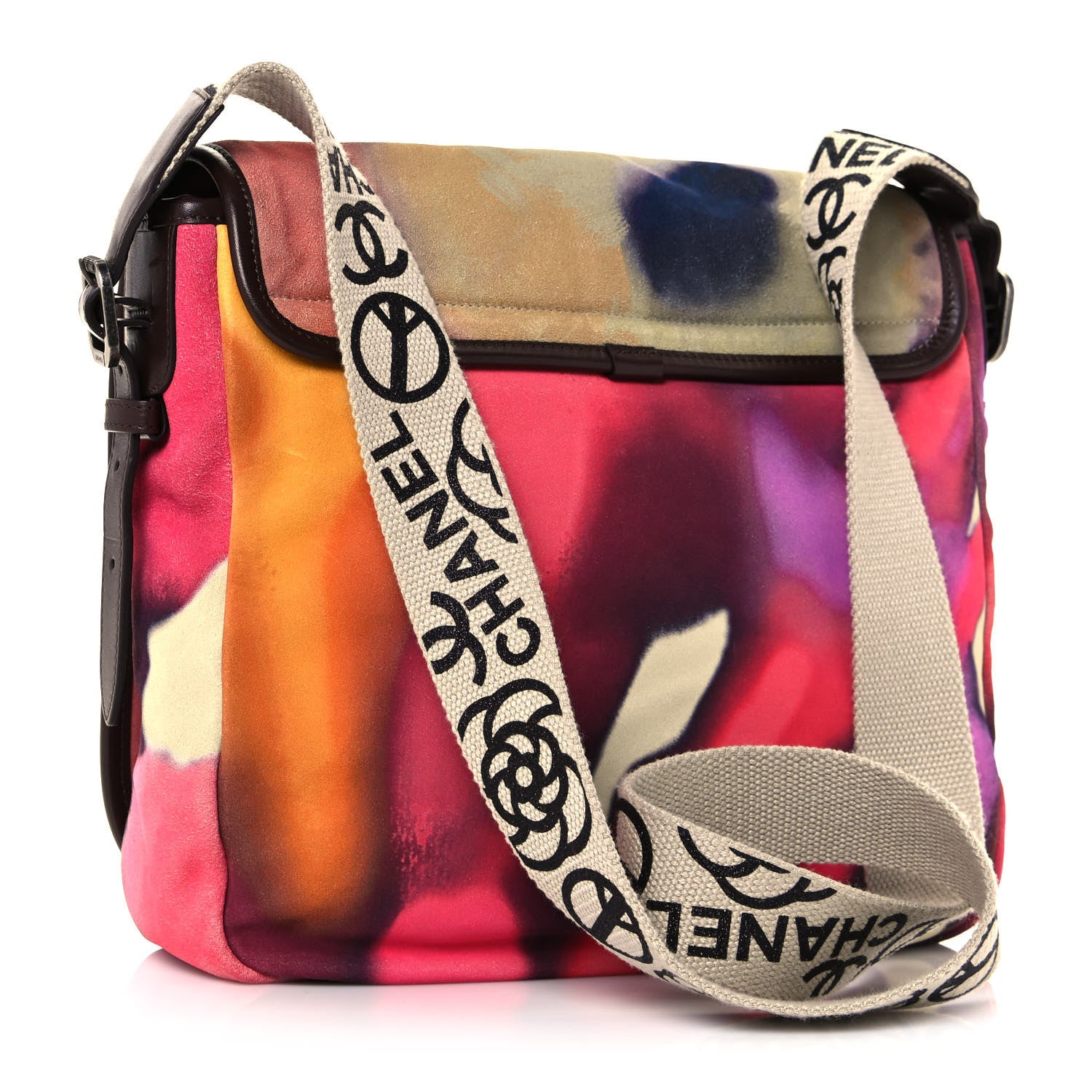 Chanel Printed Ultra Soft Lambskin Medium Flower Power Messenger 3 of 13